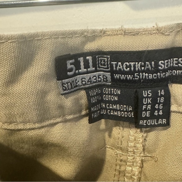 Women’s 5.11 511 tactical series, BDUs, Police Pants Khaki size 14 - Picture 7 of 13